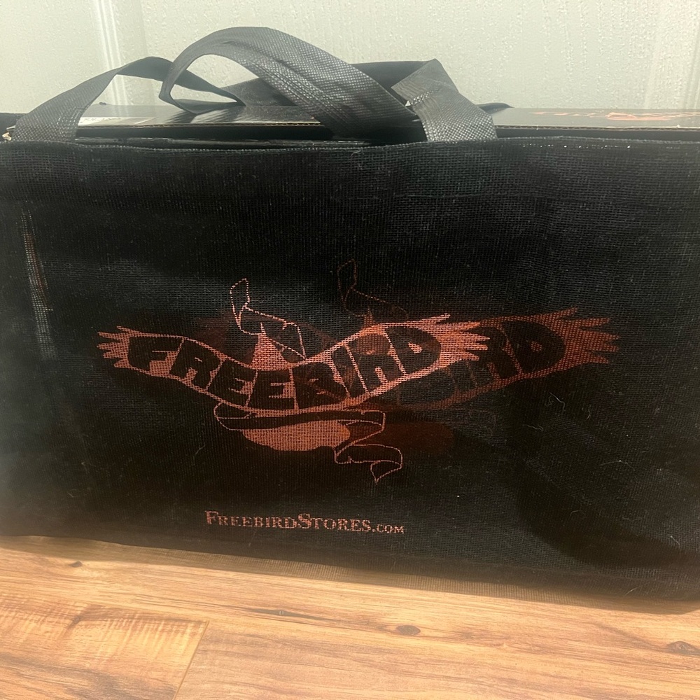 FREEBIRD woodland black leather cowgirl boots size 6 LIKE NEW - Picture 6 of 9